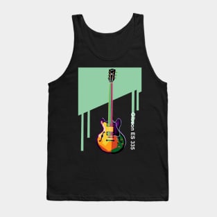 Guitar Gibson In Pop Art Tank Top